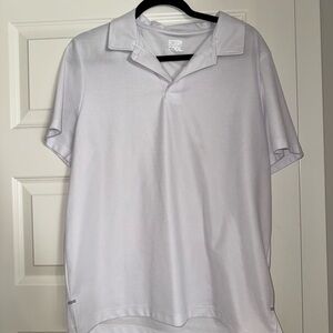 White mens polo